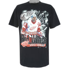 NHL (Joy Athletic) - Detroit Red Wings Steve Yzerman T-Shirt 1990s Large Vintage Retro Hockey