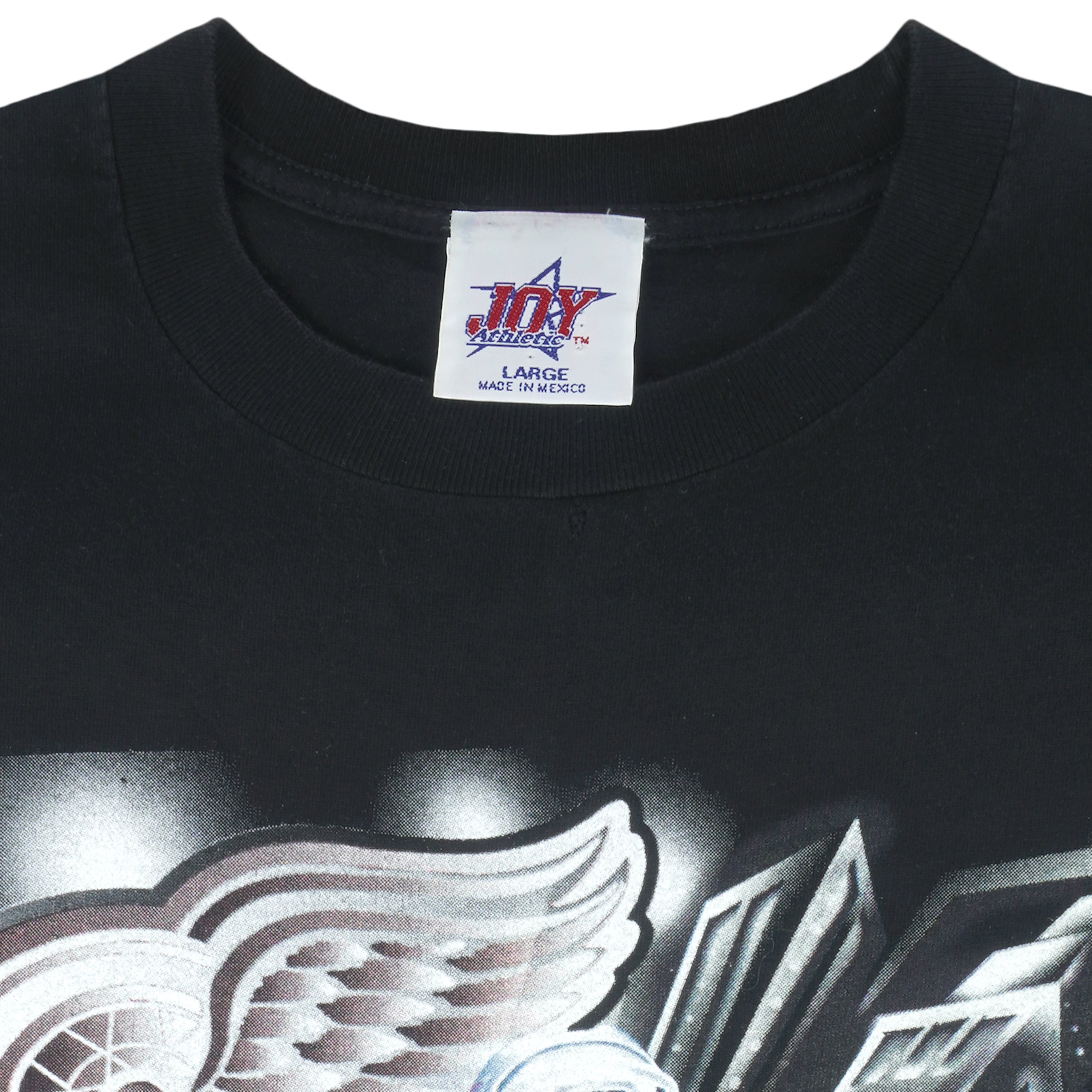 NHL (Joy Athletic) - Detroit Red Wings Steve Yzerman T-Shirt 1990s Large Vintage Retro Hockey