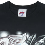 NHL (Joy Athletic) - Detroit Red Wings Steve Yzerman T-Shirt 1990s Large Vintage Retro Hockey
