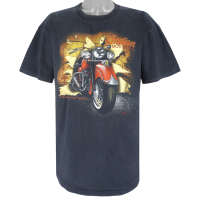 Vintage (Tennessee River) - Indian Motorcycle On The Road Again T-Shirt 1990s X-Large