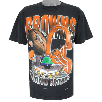 NFL (Pure Magic) - Cleveland Browns Helmet T-Shirt 1994 Large