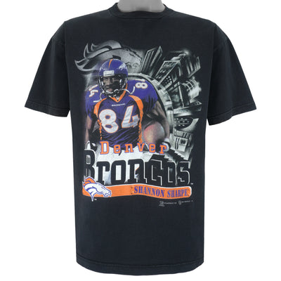 NFL (Sport Attack) - Denver Broncos Shannon Sharpe T-Shirt 1999 Large