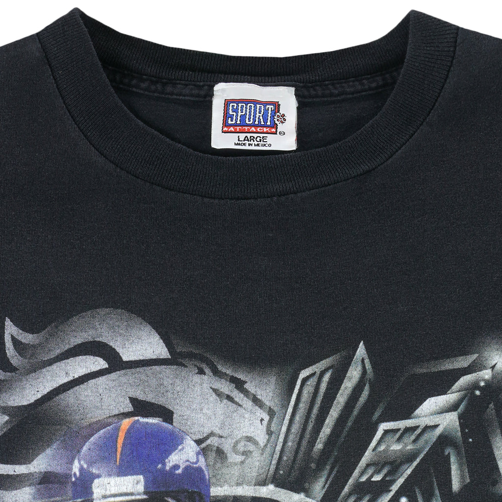 NFL - Denver Broncos Shannon Sharpe T-Shirt 1999 Large Vintage Retro Football