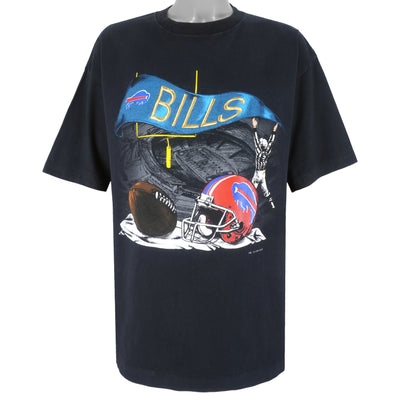 NFL (Nutmeg) - Buffalo Bills Flag T-Shirt 1993 X-Large