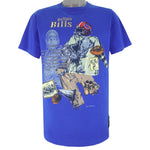 NFL - Blue Buffalo Bills Big Logo T-Shirt 1993 Large Vintage Retro Football
