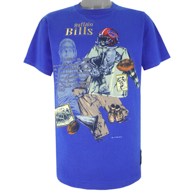 NFL - Blue Buffalo Bills Single Stitch T-Shirt 1993 Large