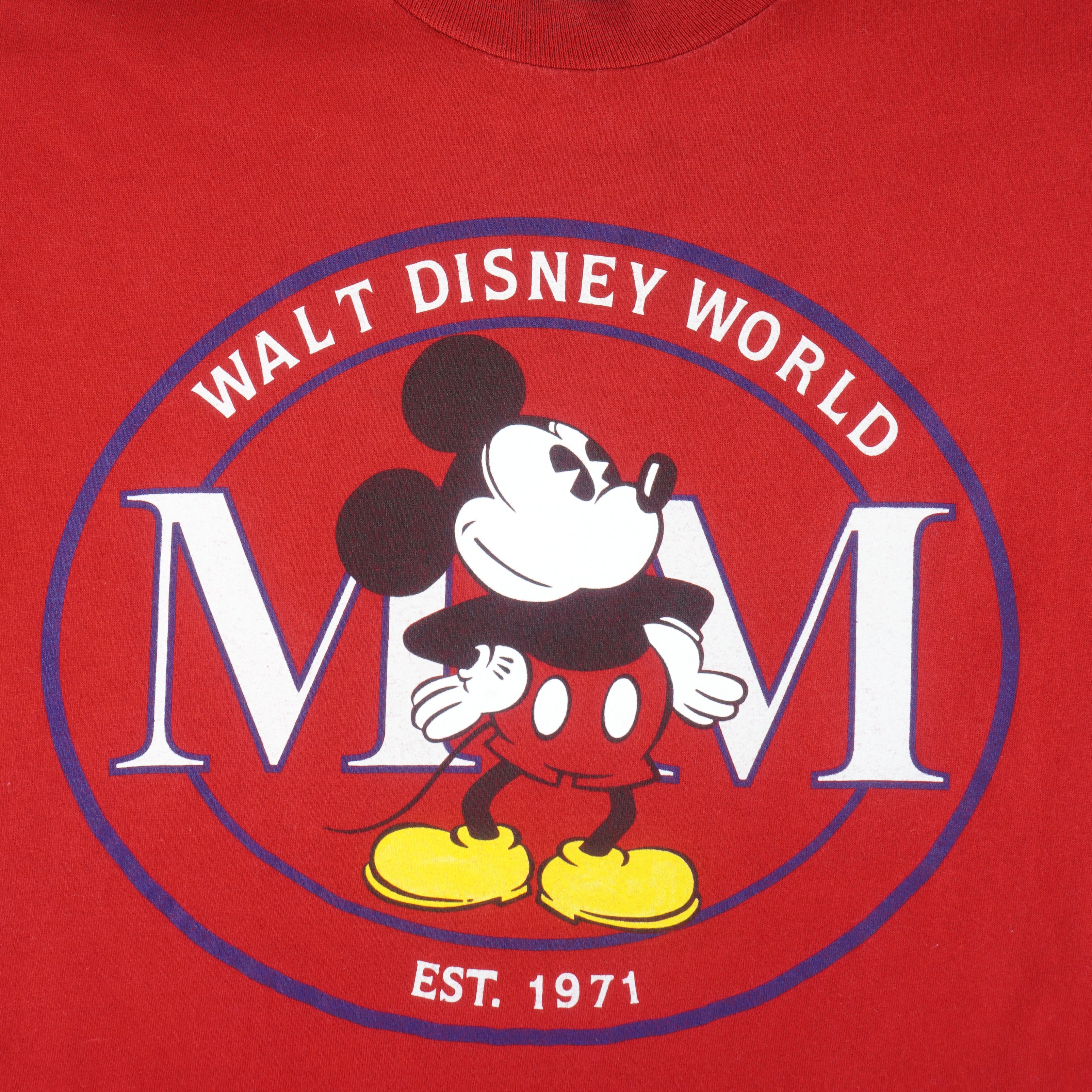 Disney - Walt Disney World EST. 1971 T-Shirt 1990s Large Vintage Retro