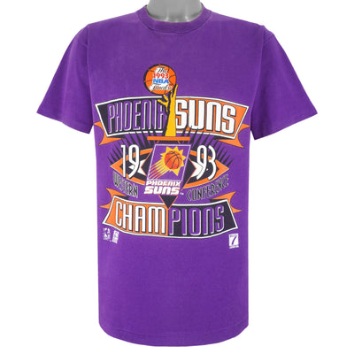 NBA (Tultex) - Purple Phoenix Suns Champions T-Shirt 1993 Large