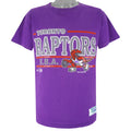 NBA (Discus Athletic) - Toronto Raptors Big Logo T-Shirt 1994 Large Vintage Retro Basketball