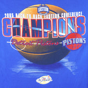 NBA (Delta) - Detroit Pistons Champions T-Shirt 2005 X-Large Vintage Retro Basketball