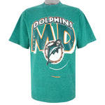 NFL (The Game) - Miami Dolphins T-Shirt 1990s Large Vintage Retro Football