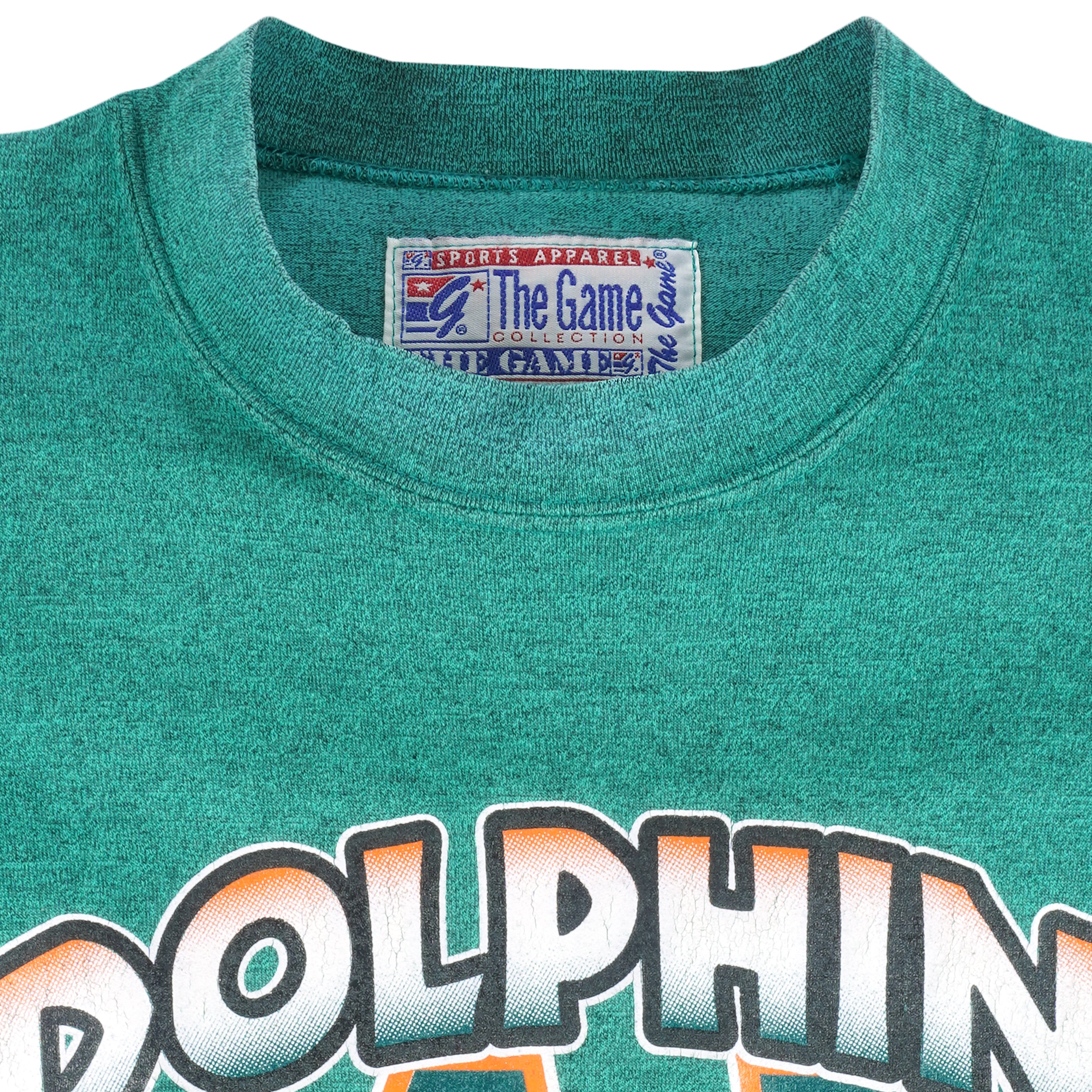 NFL (The Game) - Miami Dolphins T-Shirt 1990s Large Vintage Retro Football