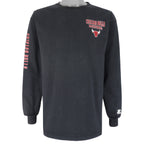 NBA - Black Chicago Bulls Crew Neck Sweatshirt 1990s Vintage Retro Basketball