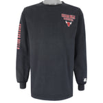 NBA - Black Chicago Bulls Crew Neck Sweatshirt 1990s Vintage Retro Basketball