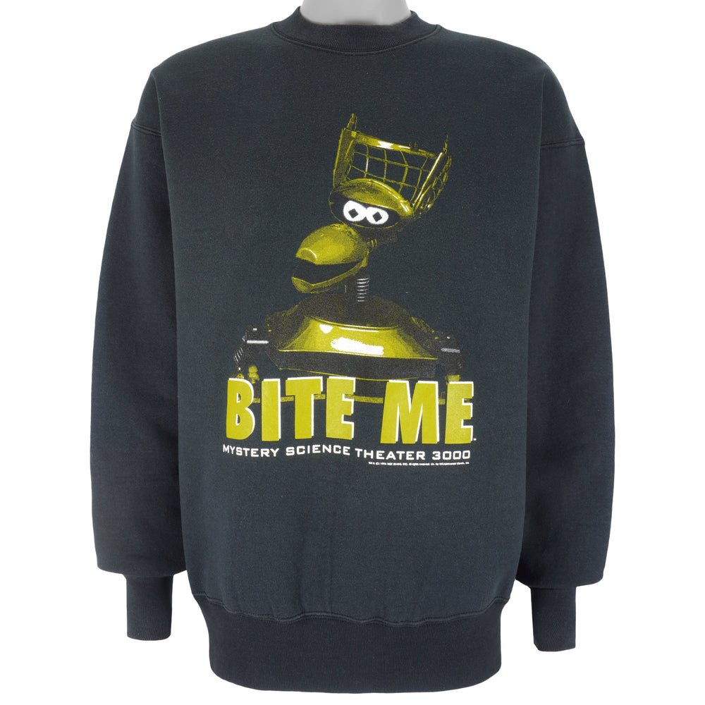 Vintage - Mystery Science Theater 3000 Bite Me Sweatshirt 1990s X-Large Vintage Retro