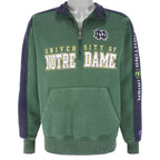 Champion - Notre Dame Fighting Irish Embroidered Sweatshirt 1990s Small Vintage Retro College