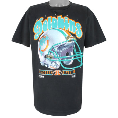 NFL (Salem) - Miami Dolphins Helmet T-Shirt 1992 X-Large