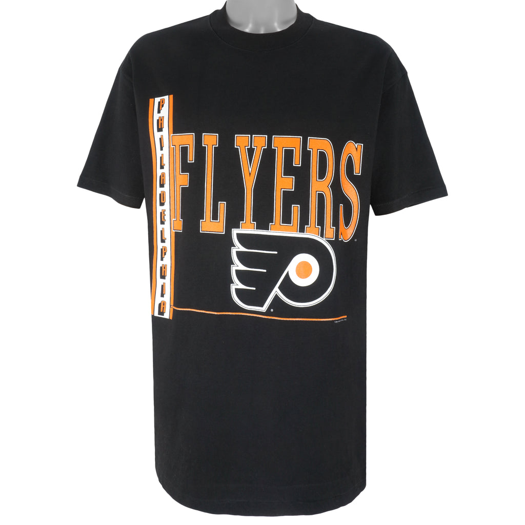 NHL (Hanes) - Philadelphia Flyers Big Logo T-Shirt 1992 X-Large Vintage Retro Hockey