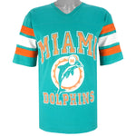 NFL (Logo 7) - Miami Dolphins Football Jersey 1990s Medium Vintage Retro Football