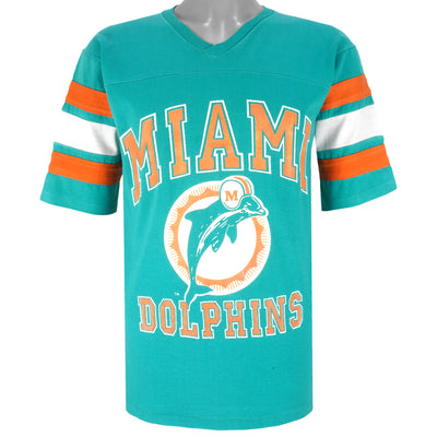 NFL (Logo 7) - Miami Dolphins Football Jersey 1990s Medium