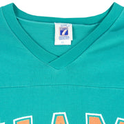 NFL (Logo 7) - Miami Dolphins Football Jersey 1990s Medium Vintage Retro Football