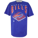 Starter - Blue Buffalo Bills Big Logo T-Shirt 1990s X-Large
