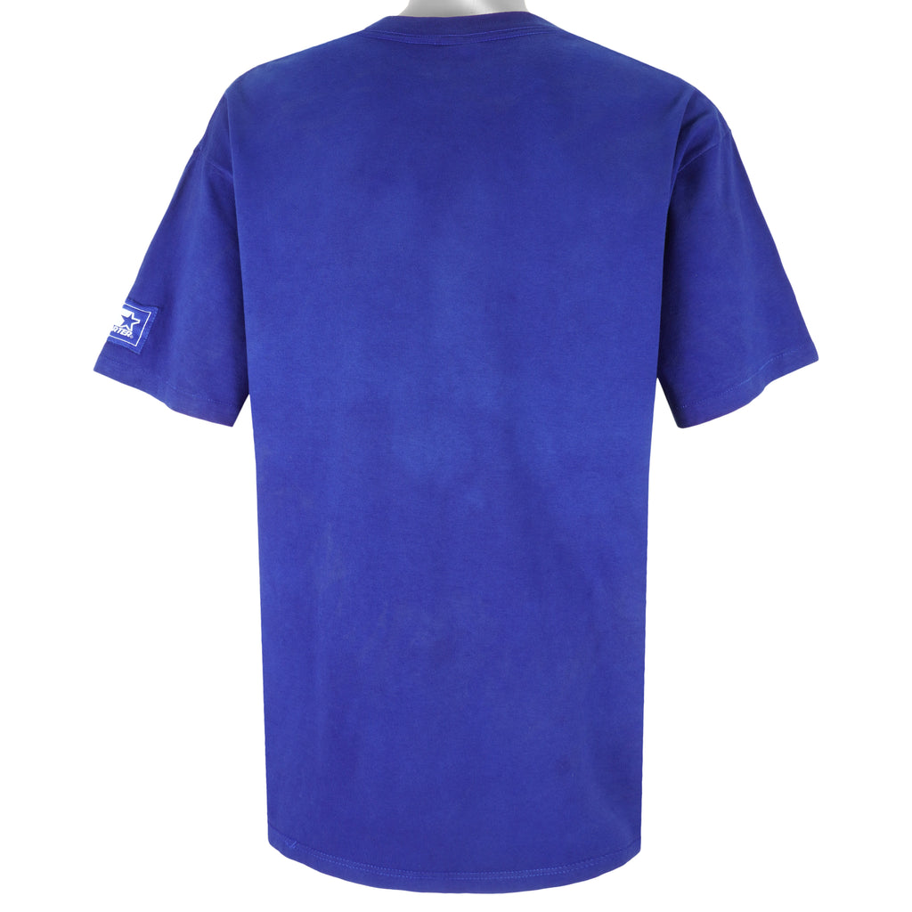 Starter - Blue Buffalo Bills Big Logo T-Shirt 1990s X-Large Vintage Retro  Football