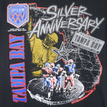NFL - Tampa Bay Buccaneers Silver Anniversary T-Shirt 1989 Medium Vintage Retro Football