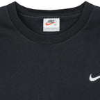 Nike - Black Made In USA Classic Embroidered T-Shirt 1990s X-Large Vintage Retro