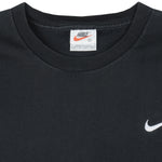 Nike - Black Made In USA Classic Embroidered T-Shirt 1990s X-Large Vintage Retro