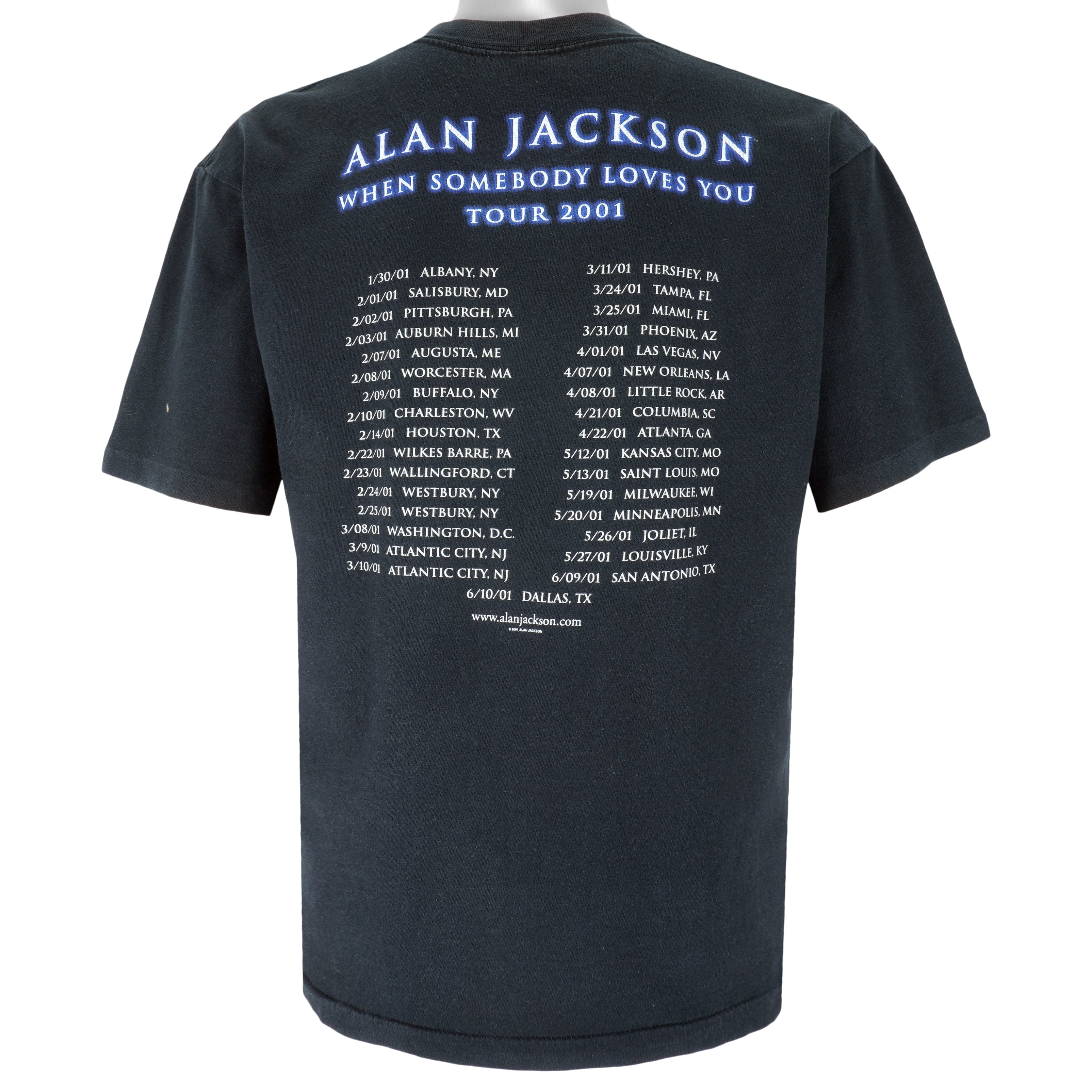 Vintage - Alan Jackson When Somebody Loves You Tour T-Shirt 2001 Large Vintage Retro