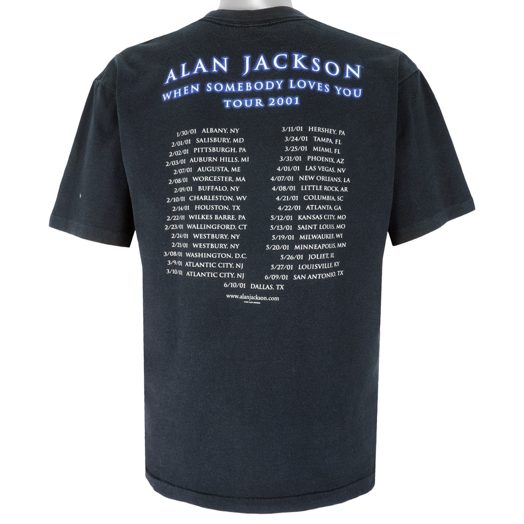 Vintage - Alan Jackson When Somebody Loves You Tour T-Shirt 2001 Large Vintage Retro