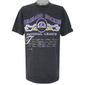 MLB (Nutmeg) - Colorado Rockies National League T-Shirt 1991 X-Large Vintage Retro Baseball