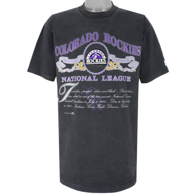 MLB (Nutmeg) - Colorado Rockies National League T-Shirt 1991 X-Large