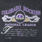 MLB (Nutmeg) - Colorado Rockies National League T-Shirt 1991 X-Large Vintage Retro Baseball