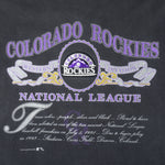 MLB (Nutmeg) - Colorado Rockies National League T-Shirt 1991 X-Large Vintage Retro Baseball