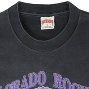 MLB (Nutmeg) - Colorado Rockies National League T-Shirt 1991 X-Large Vintage Retro Baseball