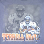 Starter - Denver Broncos Terrell Davis T-Shirt 1990s Large Vintage Retro Football