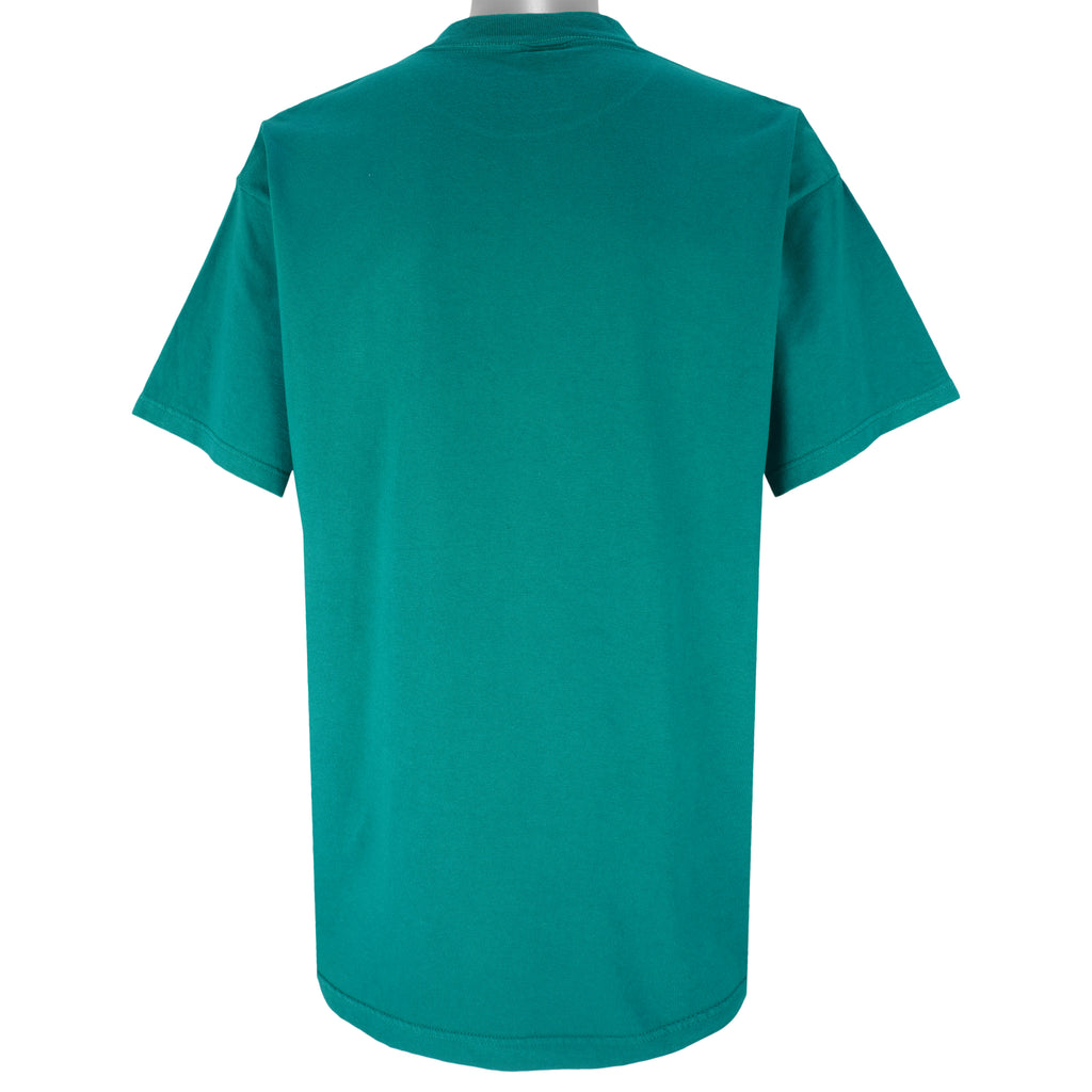 NFL (Logo 7) - Miami Dolphins Big Logo T-Shirt 1990s X-Large Vintage Retro Football