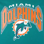 NFL (Logo 7) - Miami Dolphins Big Logo T-Shirt 1990s X-Large Vintage Retro Football