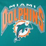 NFL (Logo 7) - Miami Dolphins Big Logo T-Shirt 1990s X-Large Vintage Retro Football