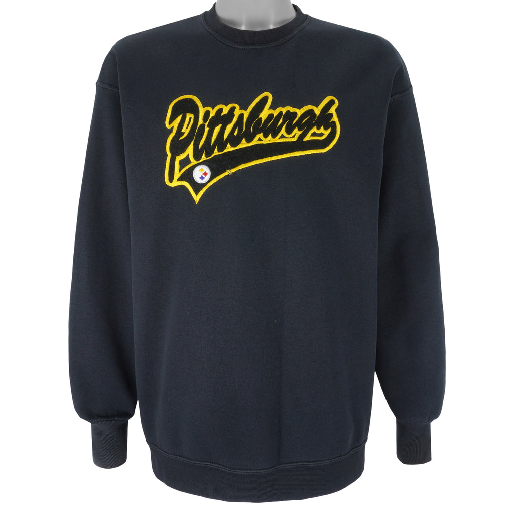 NFL - Pittsburgh Steelers Crew Neck Sweatshirt 1990s X-Large Vintage Retro Football