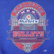 NBA (Logo 7) - Washington Bullets Crew Neck Sweatshirt 1990s X-Large Vintage Retro Basketball