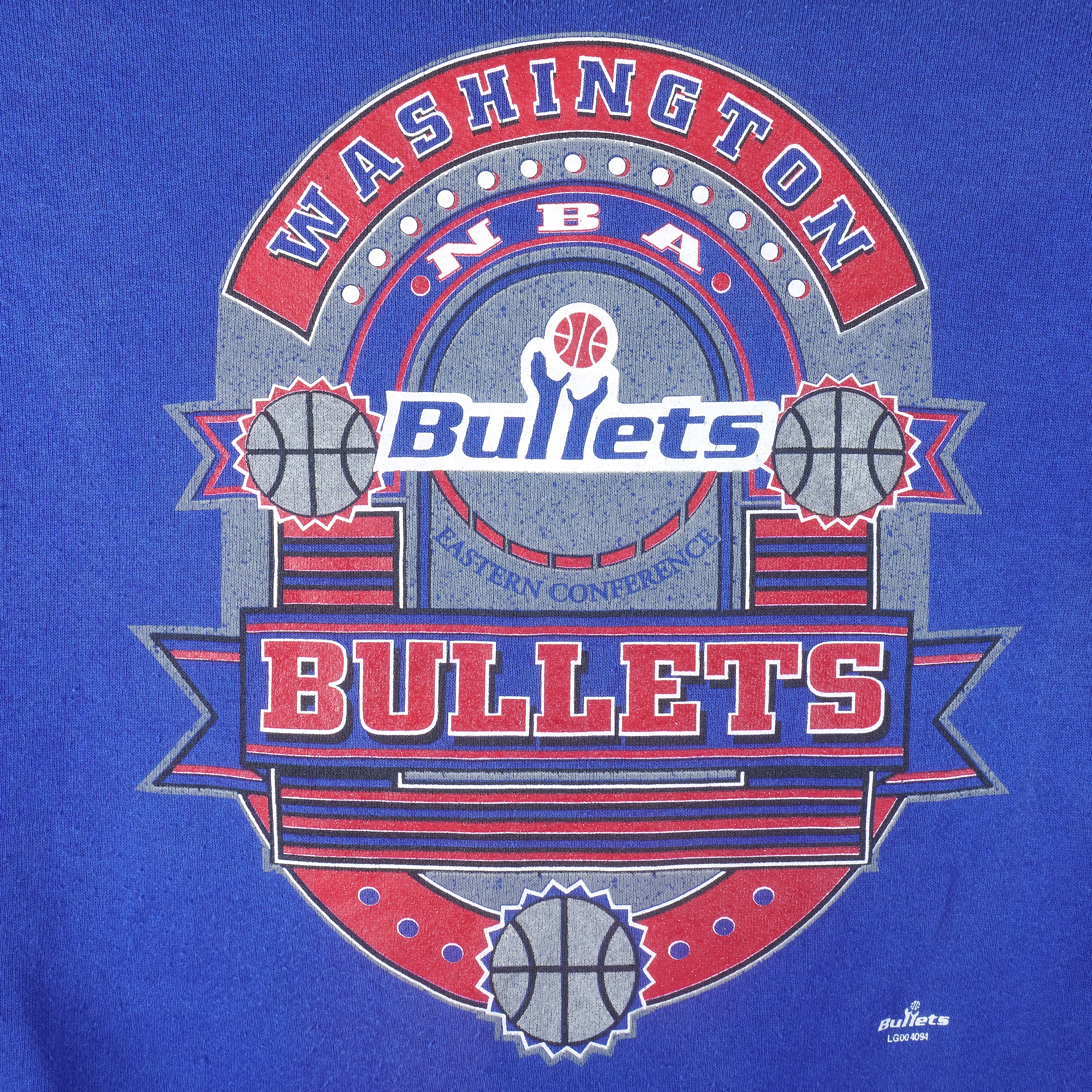 NBA (Logo 7) - Washington Bullets Crew Neck Sweatshirt 1990s X-Large Vintage Retro Basketball