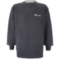 Champion - Black Classic Crew Neck Sweatshirt 1990s Large Vintage Retro