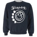 Vintage - Black Blink 182 Crew Neck Sweatshirt 1990s Small Vintage Retro