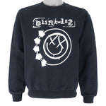 Vintage - Black Blink 182 Crew Neck Sweatshirt 1990s Small Vintage Retro