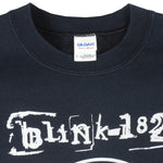 Vintage - Black Blink 182 Crew Neck Sweatshirt 1990s Small Vintage Retro