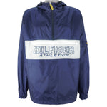 Tommy Hilfiger - Blue Athletics 1/4 Zip Hooded Jacket 1990s X-Large