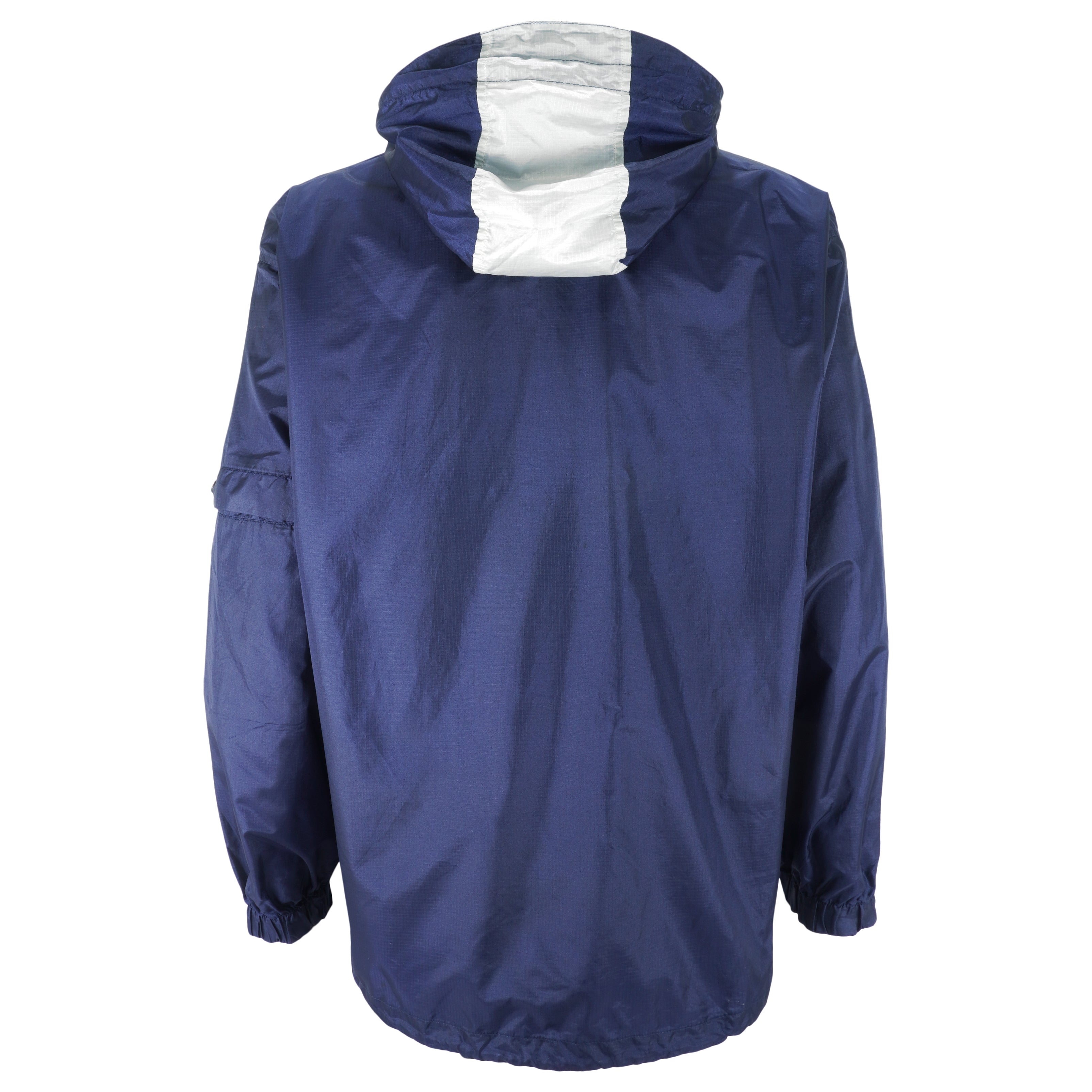 Tommy Hilfiger - Blue 1/4 Zip Hooded Jacket 1990s X-Large Vintage Retro